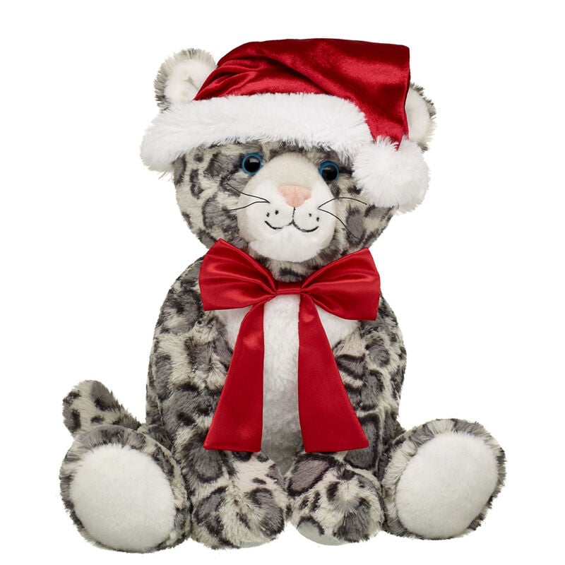 Online Exclusive Snow Leopard Stuffed Animal Santa Gift Set - Build-A-Bear Workshop®
